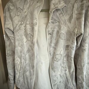 Lululemon Athletica White and Gray Ski Jacket
